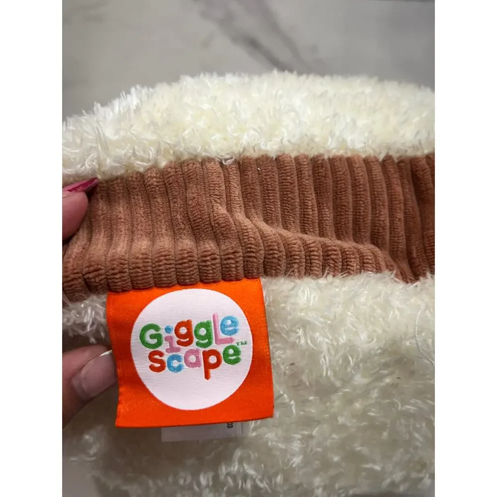 Gigglescapes Plush Peanut Butter Toast Bread Pillow Stuffed Plush
